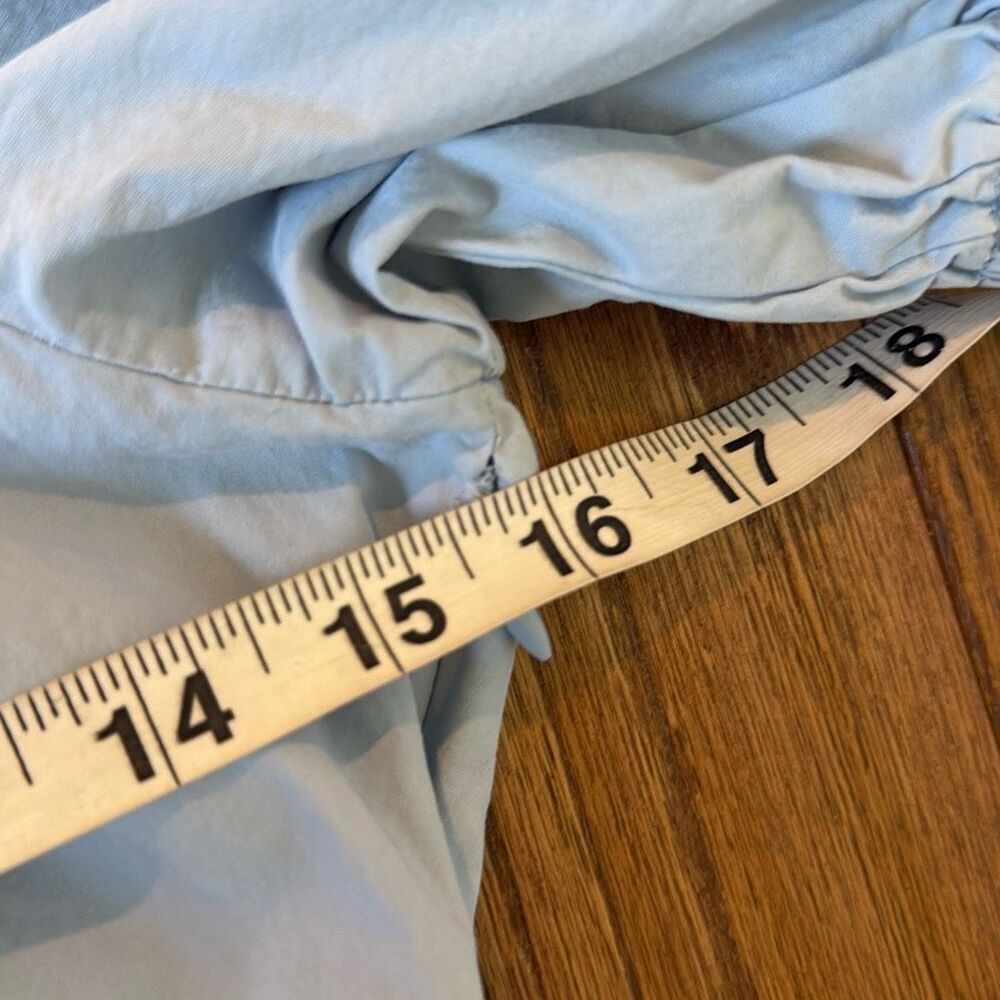 Astr Sky Blue Puff Sleeve Midi Dress - Picture 8 of 12